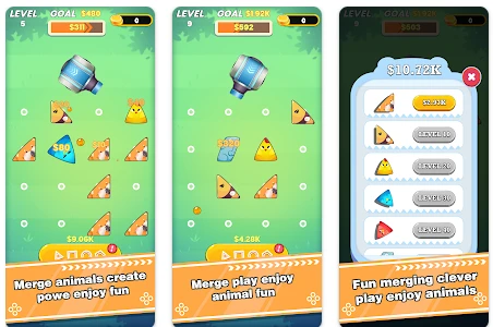 Capturas de tela do App Animal Merger