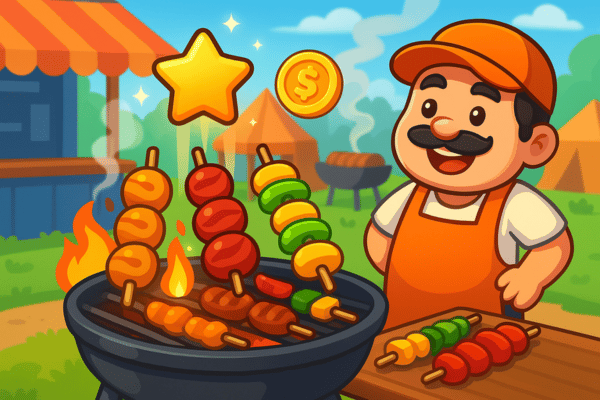 BBQ Puzzle: Um Quebra-Cabeça Saboroso e Estratégico para o Celular