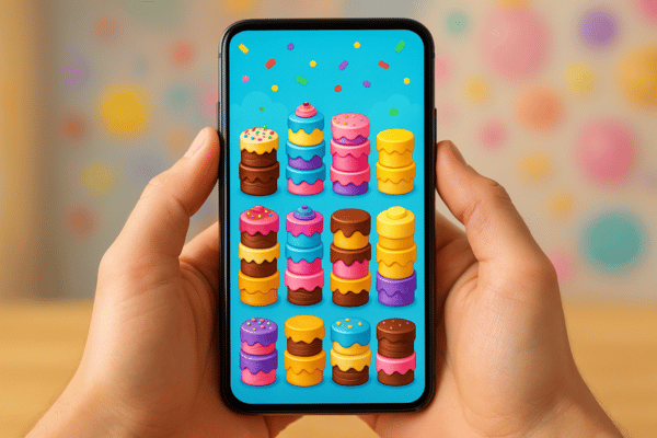 Lucky Cake Sort: Organize Bolos e Desafie sua Mente