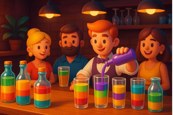 Mix Match Master: Sirva Clientes e Relaxe Como um Bartender Profissional