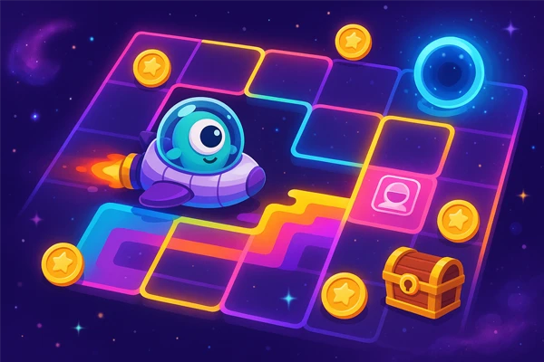 Maze of Colors: Cosmic — Recompensas Jogando no Celular