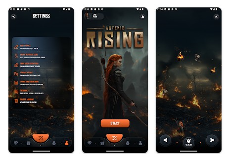 Artemis Rising: desvie das caixas e colete troféus incríveis
