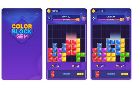 Lucrar com Game: Divirta-se com o Color Block Gem